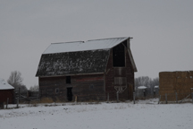 Idaho barn after a winter snow
